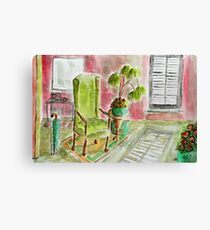 green pots Canvas Print