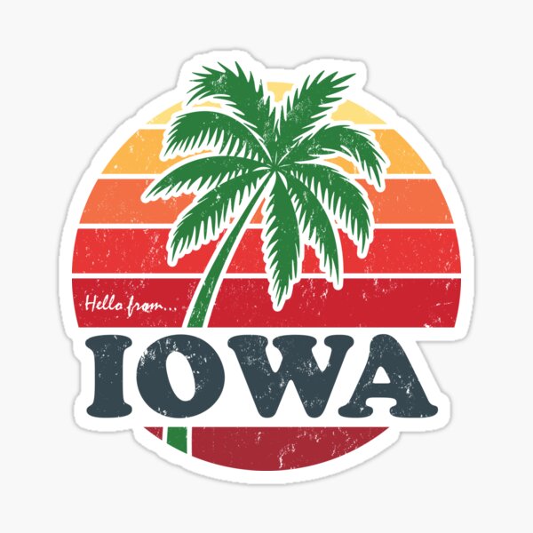 Hello from Iowa Sticker