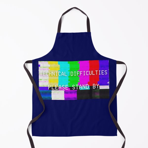 Item preview, Vintage Glitchy Technical Difficulties Please Stand By Color Bars Test Pattern designed and sold by Purple Fern Art.