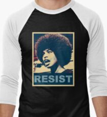 Angela -RESIST Men's Baseball ¾ T-Shirt