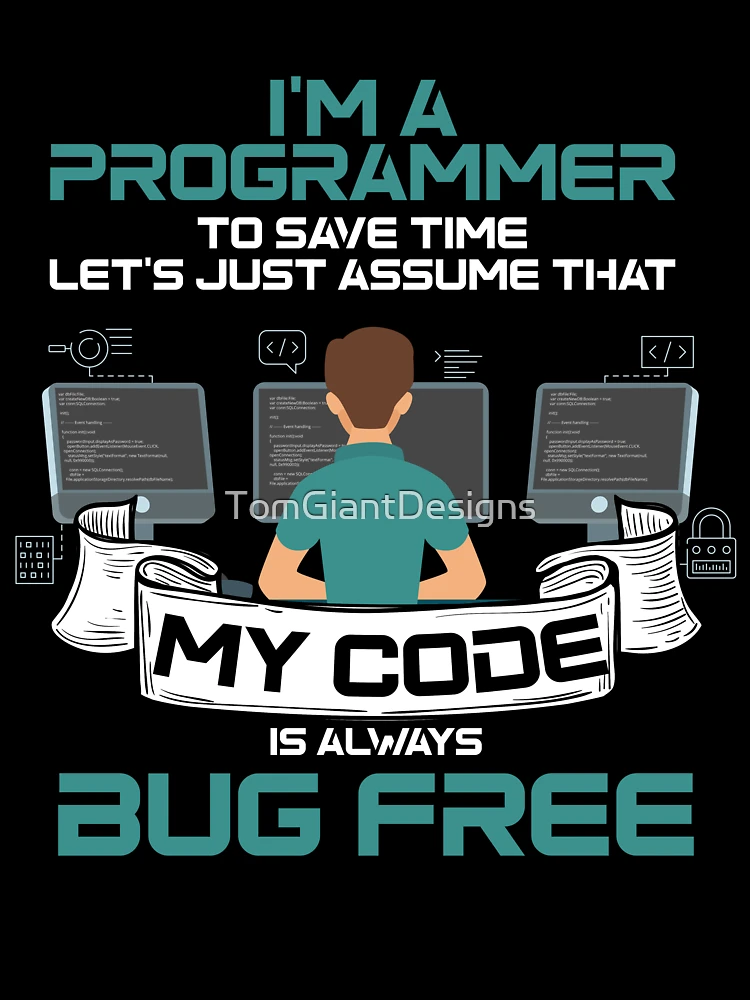 Thumbnail 7 of 7, Oversized T-Shirt, Programmer Coder Debugging Software Computer Science Coding designed and sold by TomGiantDesigns.