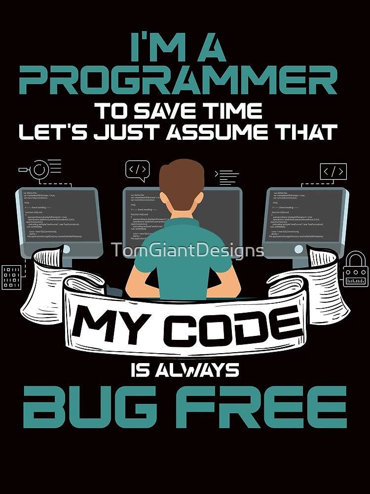 Thumbnail 3 von 3, Tuch, Programmierer Coder Debugging Software Informatik Codierung designt und verkauft von TomGiantDesigns.