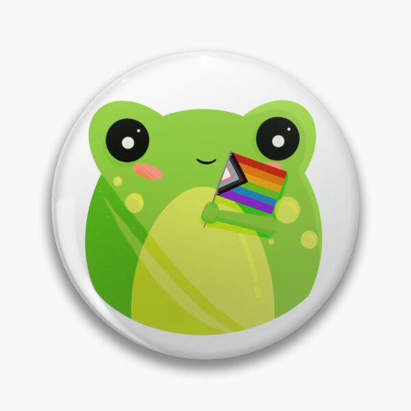 Aperçu de l'œuvre Mignon petit Rainbow Progress Gay Pride Flag Frog créée et vendue par ScullysStuff.