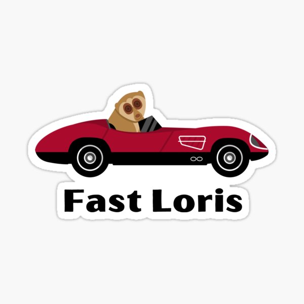 "Fast Loris (Slow Loris)" Sticker by FunNCoolTees Redbubble