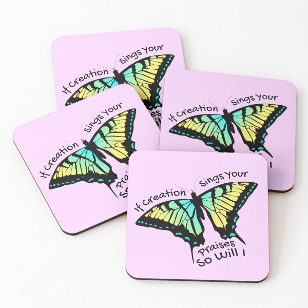 Item preview, Christian Lyrics - If Creation Sings Your Praises So Will I Swallowtail Butterfly designed and sold by JacquelineLim.