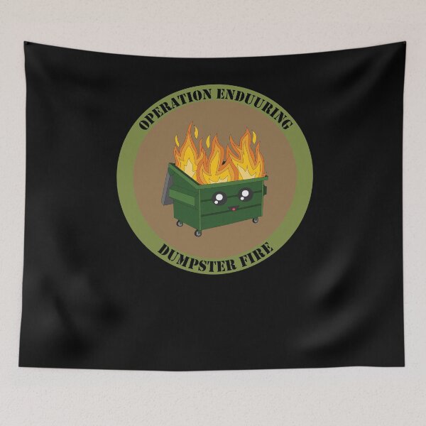 Item preview, Operation Enduring Dumpster Fire Patch designed and sold by HootenannyGear.