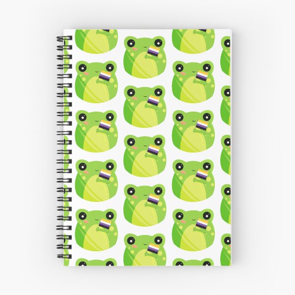 Item preview, Cute lil' Non-Binary Pride Flag Frog designed and sold by ScullysStuff.