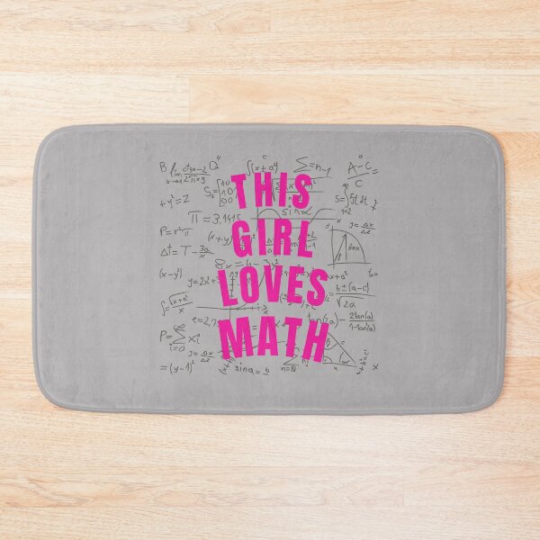 Item preview, THIS GIRL LOVES MATH  designed and sold by BronikowskiART.
