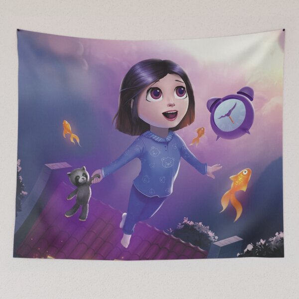 Item preview, Lia Flying Dream cute poster designed and sold by nachitastabi.