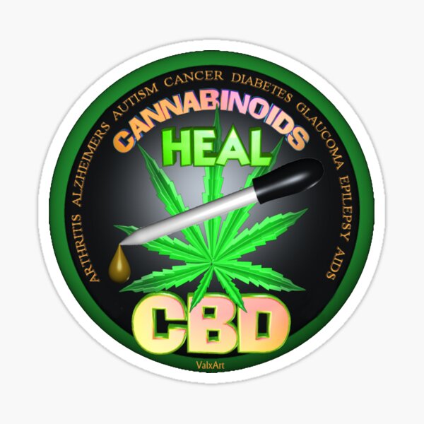 CBD Cannabinoids in Hemp oil Cures learn truth about use of hemp oil to cure illness and pains. Sticker
