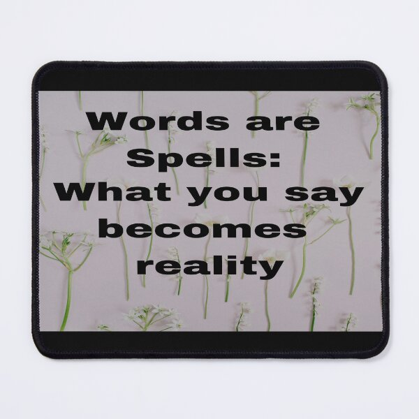 Item preview, Copy of Words are Spells: what you say becomes reality. Manifesting my tomorrow designed and sold by Victornewyork.