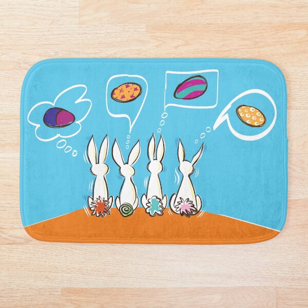 Item preview, Four Bunnies dreaming of Eggs designed and sold by Dani Vittz.