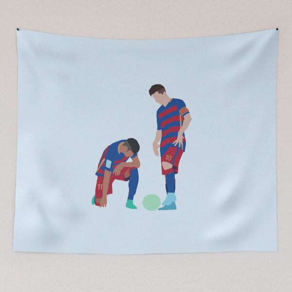 Item preview, Messi and Neymar Football Free Kick designed and sold by shahstickerinc.