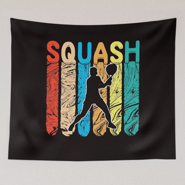 Item preview, Retro Squash Player Court Ball Sports Racket Indoor Trainer designed and sold by TomGiantDesigns.