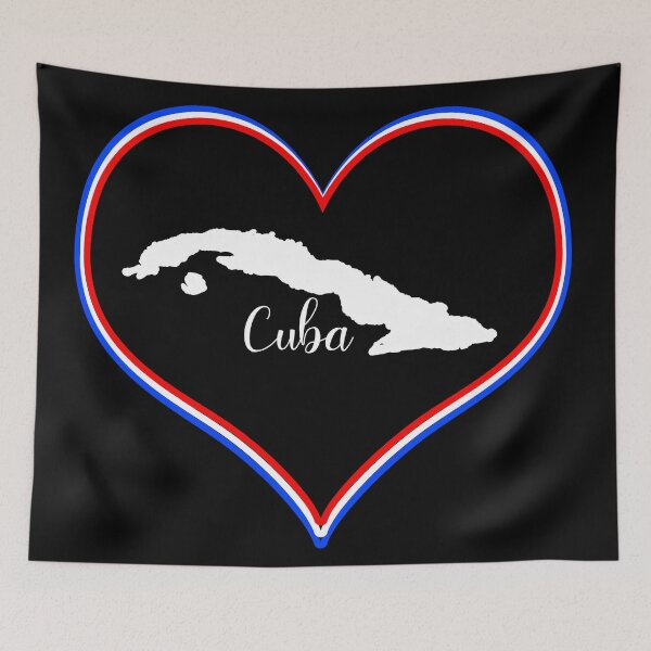 Item preview, Black heart map Cuba designed and sold by Astralia.