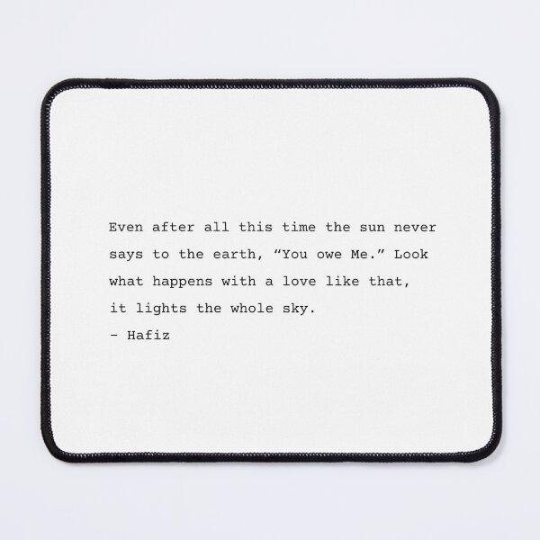 Item preview, The sun never says - Hafiz Poetry designed and sold by Ellodee.