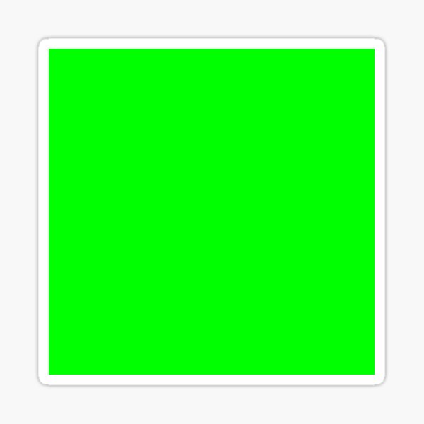 Solid Lime Green Sticker