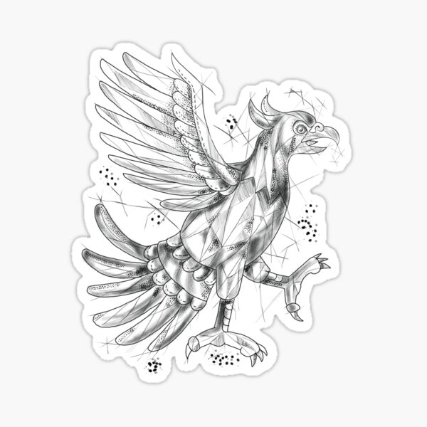 Pegatina «Cuauhtli Glifo Eagle Fighting Stance Tattoo» de patrimonio |  Redbubble