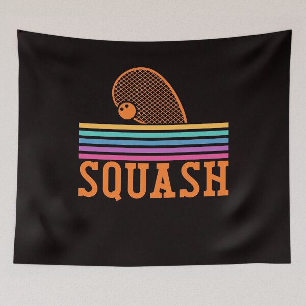 Item preview, Retro Squash Racket Ball Sports Court Indoor Trainer Match designed and sold by TomGiantDesigns.