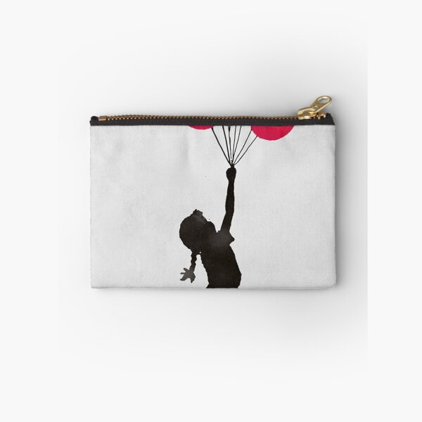 Item preview, Banksy - Floating Girl balloon red poster  designed and sold by nachitastabi.