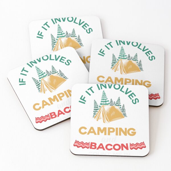 Item preview, If it involves Camping and Bacon designed and sold by LGMmugsdesign.