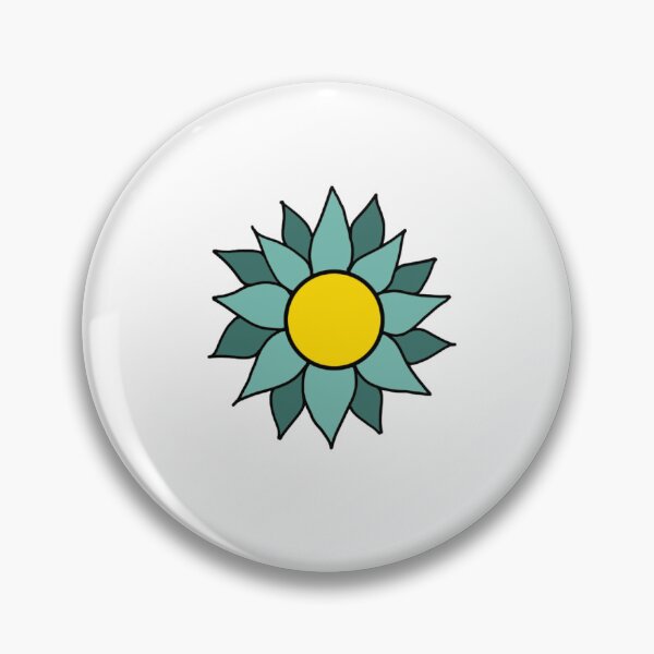 Artikelvorschau, türkisfarbene Blume entworfen und verkauft von teixi.