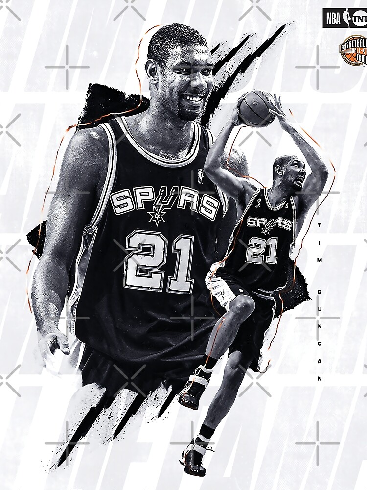 "Tim Duncan 21 Basketball" Poster for Sale by AlexandreLIMA Redbubble