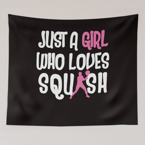 Item preview, Girl Who Loves Squash Player Indoor Tennis Match Court Coach designed and sold by TomGiantDesigns.