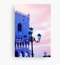 Venice lamps and architecture Canvas Print