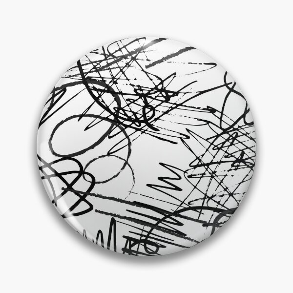 Item preview, Abstract Scribbles - Black and white designed and sold by chayse-holden.