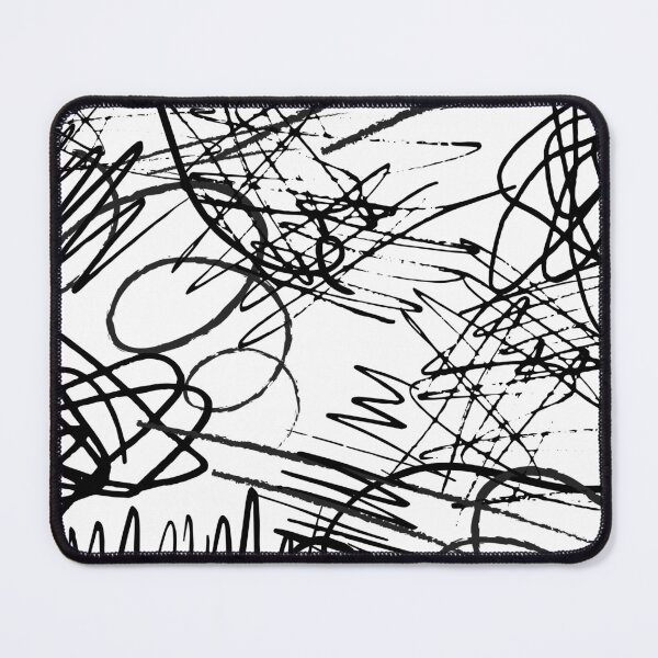 Item preview, Abstract Scribbles - Black and white designed and sold by chayse-holden.