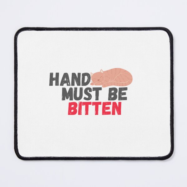 Item preview, Hand Must Be Bitten kitten lover cat bite hands designed and sold by Magicalair.