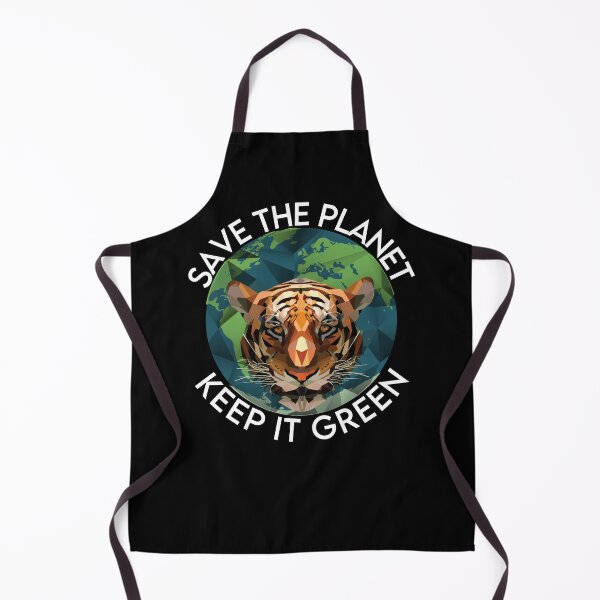 Item preview, Save The Planet Keep It Green Tiger Head designed and sold by TheWildFlix.