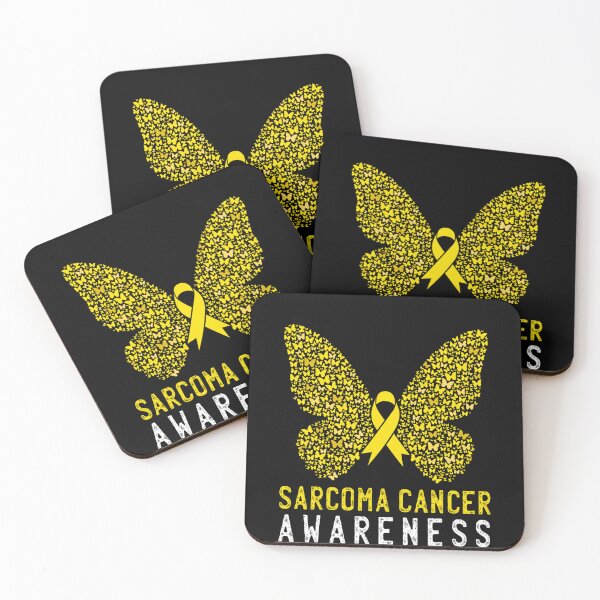 Item preview, Butterfly Sarcoma Cancer Awareness Yellow Ribbon Support designed and sold by maximjki.