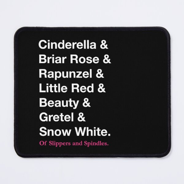 Item preview, Fairy Tale Heroines Ampersand - Of Slippers and Spindles Podcast Merch designed and sold by ofslippers.