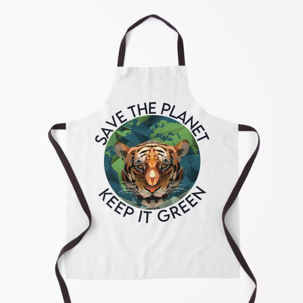 Item preview, Save The Planet Keep It Green Endangered Tiger Head designed and sold by TheWildFlix.