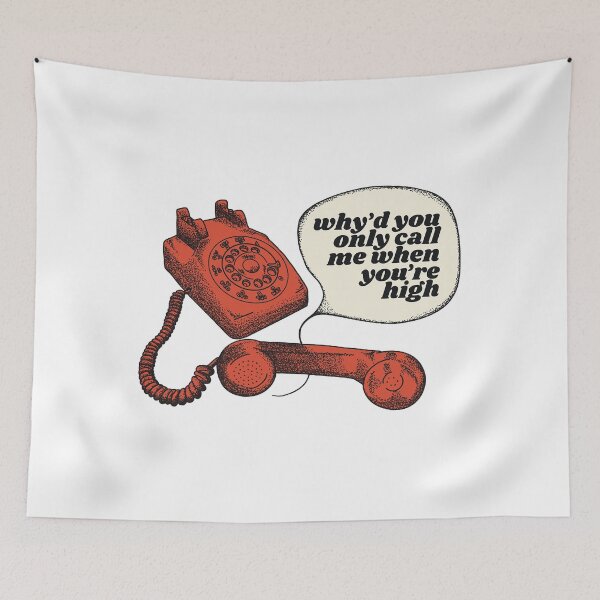Item preview,  Why’d You Only Call Me When You’re High Sticker Sticker designed and sold by Kristyan489.