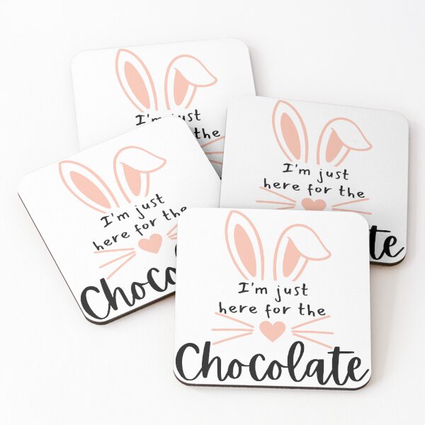 Item preview, I'm Just Here For The Chocolate. Fun Easter Quote For The Chocolate Lover. designed and sold by That Cheeky Tee.