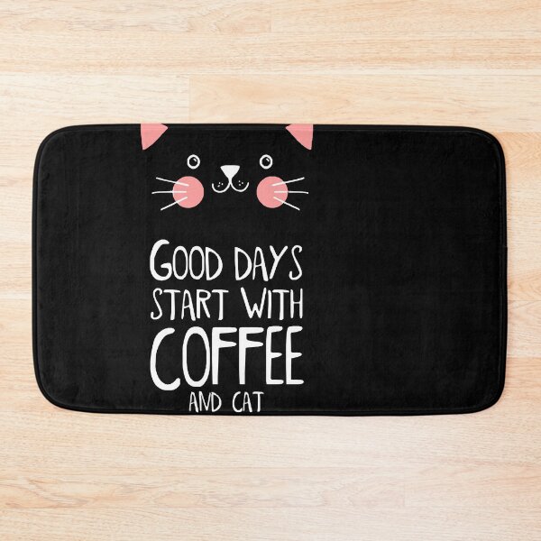 Item preview, Good Days start with coffee and cat T-Shirt designed and sold by elicebri4448.