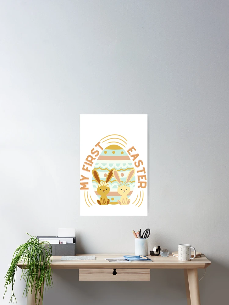 Thumbnail 2 of 3, Poster, My First Easter designed and sold by TeeKid.