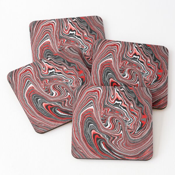 Item preview, Red Black Abstract Swirl Design designed and sold by SparkyMae.