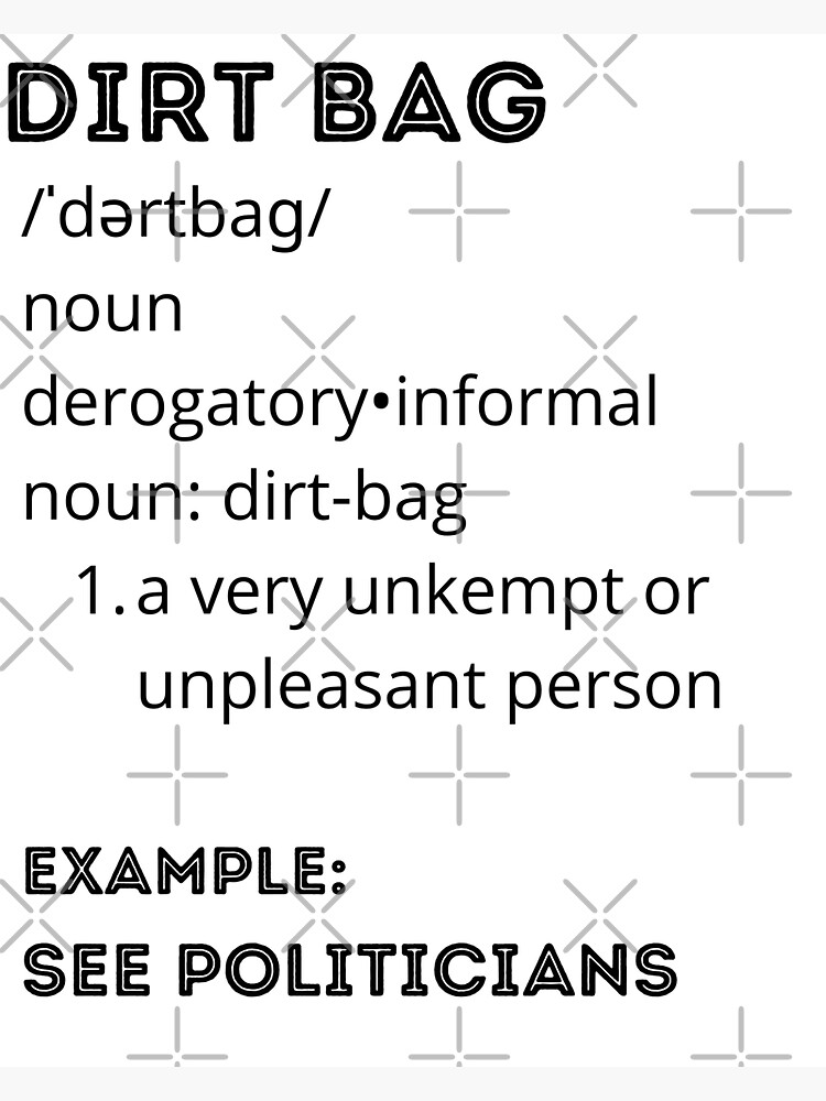 "Dirt Bag Dictionary Entry" Sticker by Pstawicki Redbubble