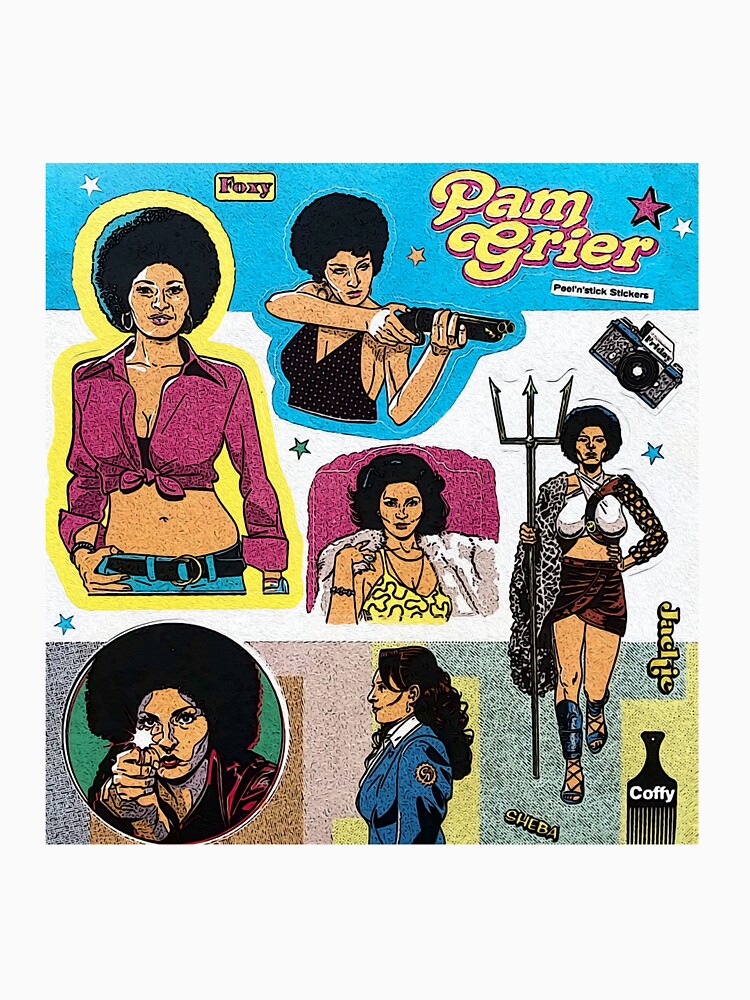 Pam Grier Star Of 1970s Action Poster T Shirt For Sale By Queenley Redbubble Pam Grier T 0792