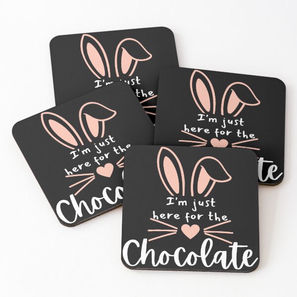Item preview, I'm Just Here For The Chocolate. Fun Easter Quote For The Chocolate Lover. designed and sold by That Cheeky Tee.