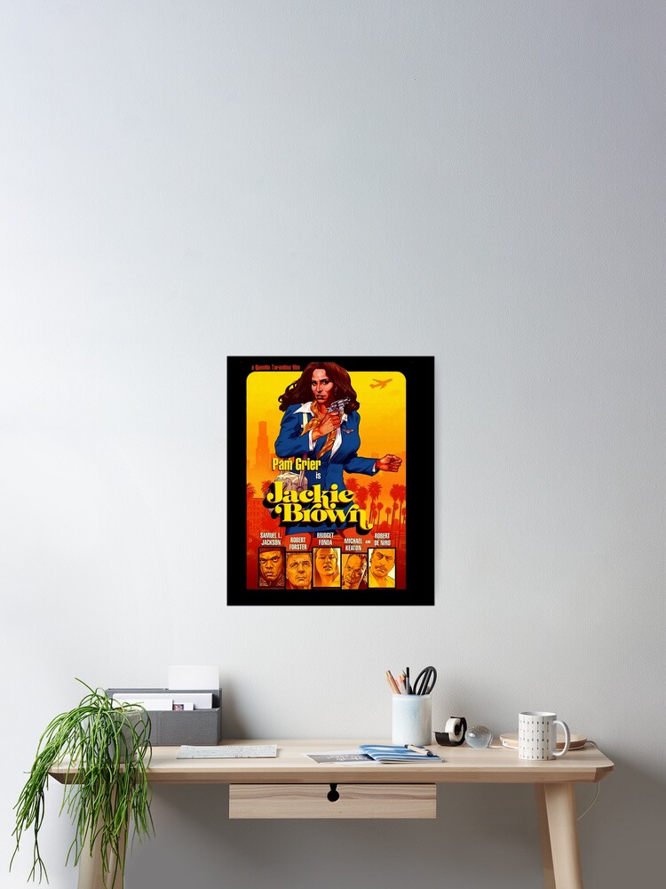 Original, No Prints EcoChic Framed Painting of Pam Grier as Jackie Brown in Watercolors hotsell Queenie Orange and Electric Blue by Deja Vudoo