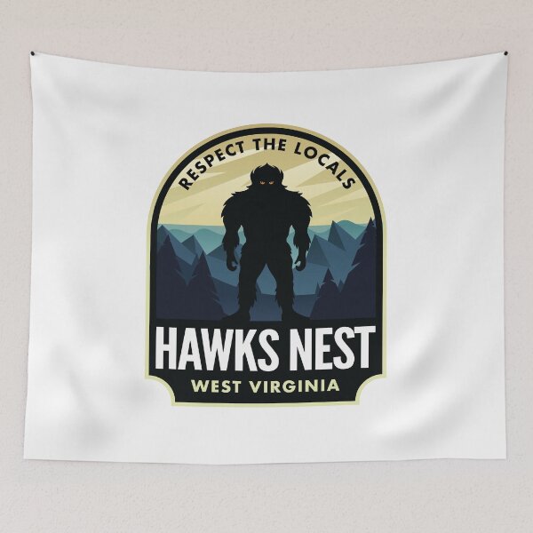 Item preview, Hawks Nest West Virginia Bigfoot Sasquatch designed and sold by HalpinDesign.
