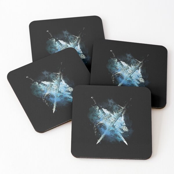 Item preview, The Wolf Crossed Swords - Blue designed and sold by Fenay Designs.