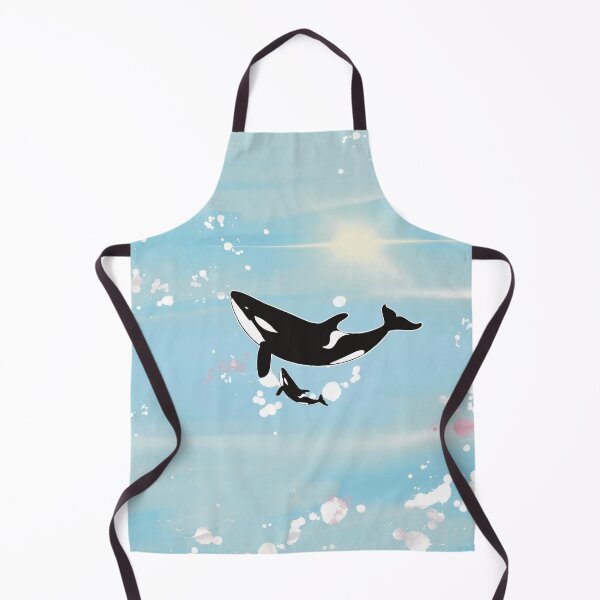 Item preview, A little calf and orca whale with love, Happy Mother’s Day wishes designed and sold by PalinoColour.