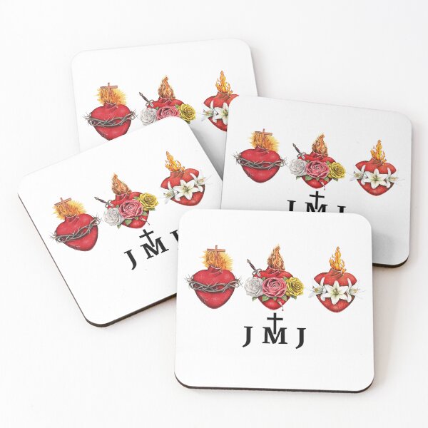 Item preview, Holy Family Hearts Sacred Heart of Jesus, Immaculate Heart of Mary and Most Chaste Heart of Joseph, Holy Family Hearts designed and sold by SusurroBendito.