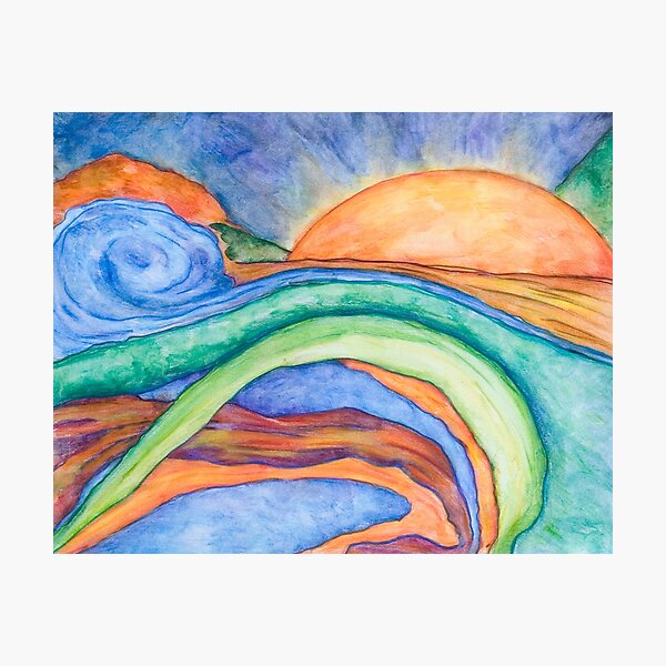 The Sunrise, Mixed Media Photographic Print